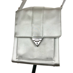 Guess silver satin bag